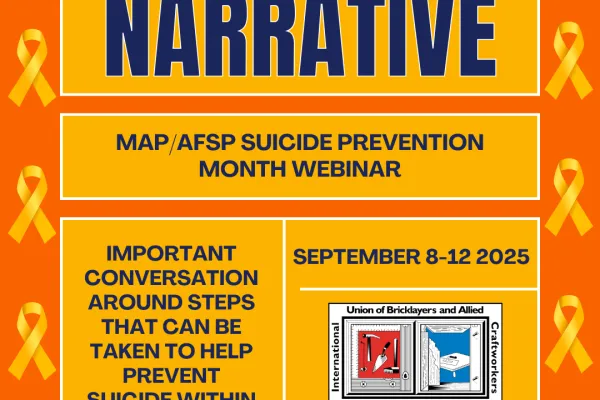 Suicide prevention webinar graphic